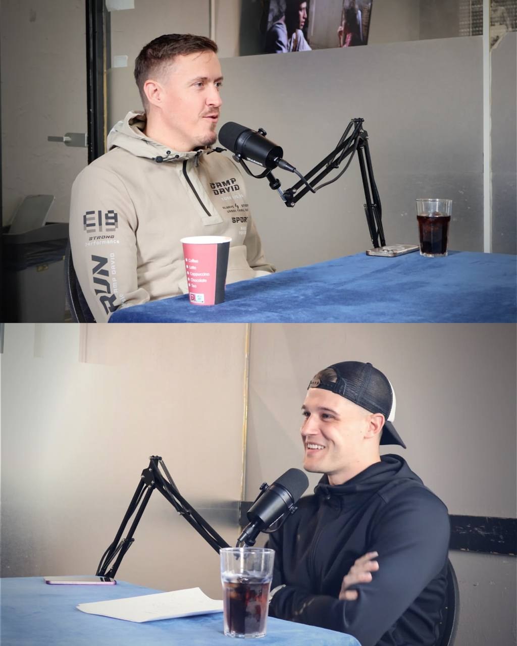 Max Kruse und Luis Zehnter am Mikrofon